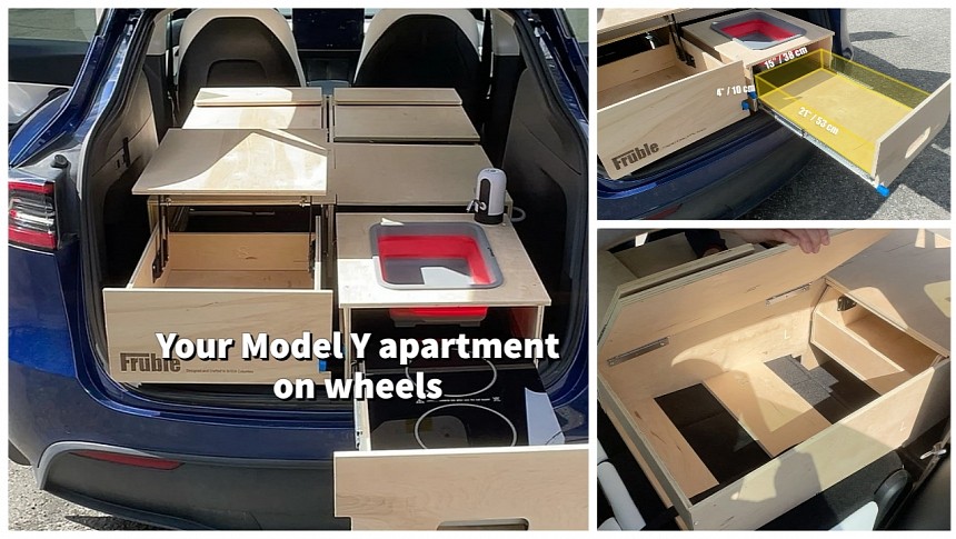 The Tesla Model Y Camper Kit turns your EV into a small home on wheels
