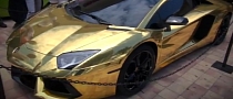 World’s First Gold Lamborghini Aventador