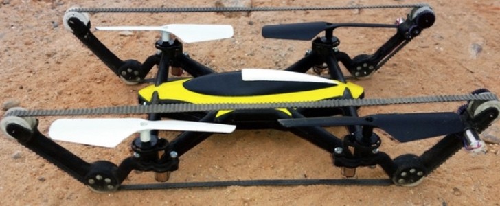 World’s First Hybrid Tank-Quadcopter Is a 15-Minute Joy 