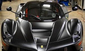 World’s First Matte Black Ferrari LaFerrari Is Superhero Madness