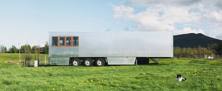 The Good Spot mobile hotel is a renovated refrigerated semi-trailer.