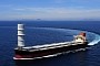 World’s First Partly Wind-Powered Large Cargo Vessel Sails From Japan to Australia