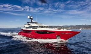 World’s Largest Red Superyacht Is the Perfect New Year’s Eve Party Boat, a Real Stunner