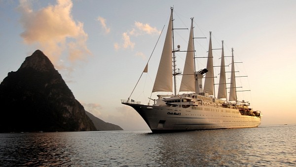The Club Med 2 is a giant five-masted sailing yacht