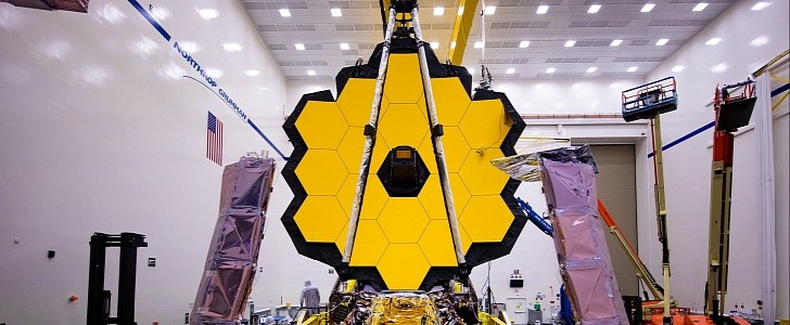 The Webb Space Telescope arrived at the European space port in the French Guiana