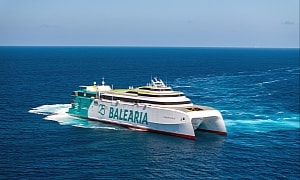 World’s Second and Upgraded Dual-Gas Fast Ferry Enters Service