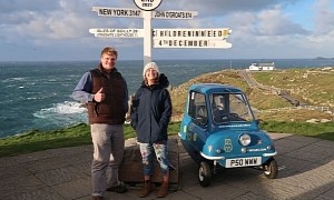 World’s Smallest Production Car, the Peel P50, Completes Record Trip