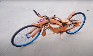 Worn-Out Bike Gets Extreme Makeover From the Artist Behind the Gorgeous Wooden Boat Tail