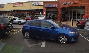 Worst Parking Ever Achieved by Australian Teen in Toyota Corolla