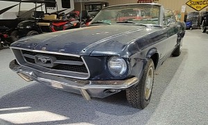 Worth Restoring: 1967 Ford Mustang Flexes Factory Nightmist Blue, Plenty of Rust