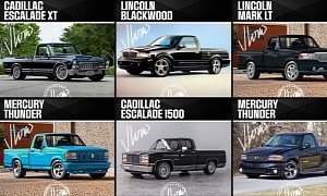 Would a Lineup of Vintage Pickup Trucks Make Caddy, Lincoln, and Mercury Fans Happy?