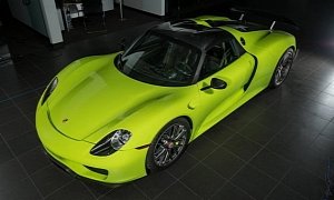 Would You Pay $2.9 Million for This Acid Green Porsche 918 Spyder?