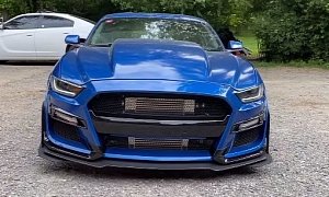 Wrecked Ford Mustang GT Gets "Shelby GT500 Conversion", Flexes Procharged Muscle