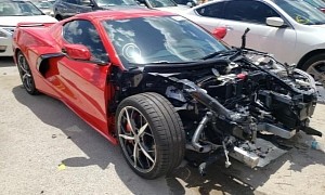 Wrinkled Corvette C8 for Sale, Definitely Won’t Buff Out