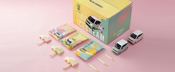 Wuling Hongguang Mini EV now comes as an ice cream to make fun of its Chery competitor