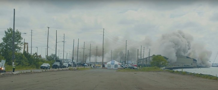 The historic Military Ocean Terminal at Bayonne was imploded on August 8.