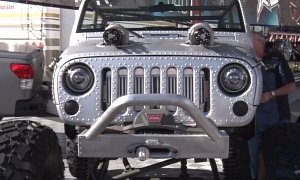WWII Themed Jeep Has Machine Gun Turbos and Riveted Aluminum Body <span>· Video</span>