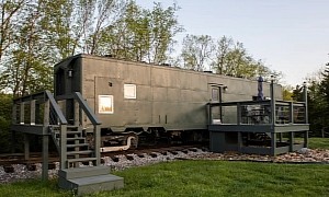 WWII Troop Train Car Was Given a New Lease on Life as a Lovely Tiny Home