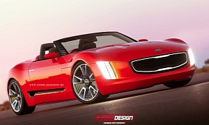 Kia GT4 Stinger Cabrio Concept Rendering