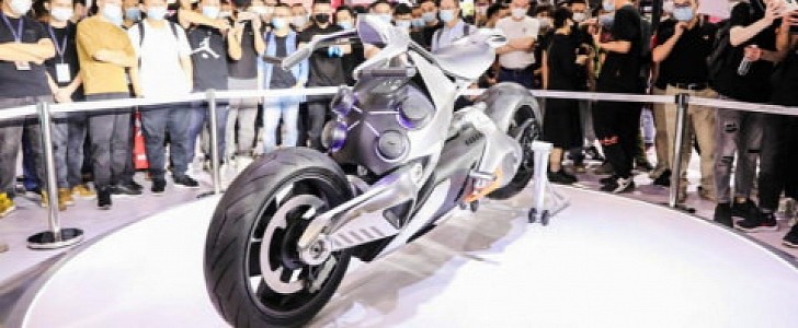 XIDEA presented its XCELL concept motorcycle at a recent exhibition in China