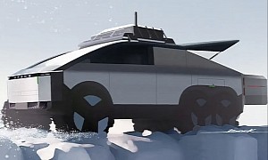XPeng Unveils Six-Wheeled Cybertruck-Like SUV Concept Capable of Launching an eVTOL