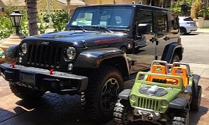 Xzibit Buys New Jeep Wrangler Rubicon, Matching Power Wheels for His Son