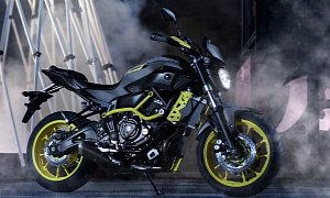 Yamaha Adds Night Fluo to More MT Bikes, Shows the MT-07 Moto Cage