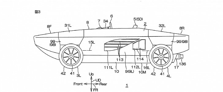 Yamaha's Amphibious Car patent
