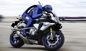 Yamaha MOTOBOT Motorbike-Riding Robot Heads for the Race Track