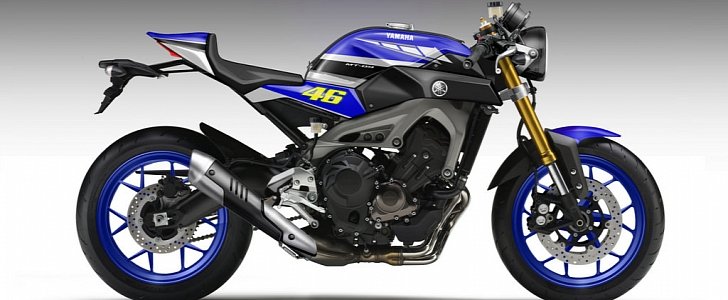 Rossi-themed Yamaha MT-09 Faster Sons
