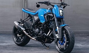 Yamaha MT-25 Blue Falcon Is a Futuristic Street Tracker Draped in Handmade Bodywork
