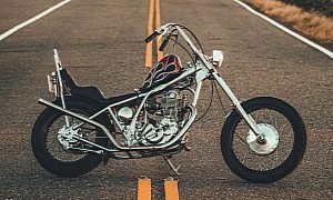 Yamaha SR400 Light Tripper Takes the Japanese Commuter to Hardtail Chopper Territory
