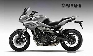 Yamaha TDM Triple Imagined by Oberdan Bezzi