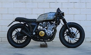 Yamaha XJ650 “Blue Jeans” Blends Bobber with Scrambler, Ends Up Looking Industrial
