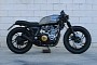 Yamaha XJ650 “Blue Jeans” Blends Bobber with Scrambler, Ends Up Looking Industrial