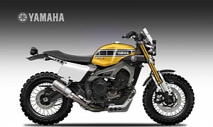 Yamaha XSR900 Scramblers Rendered