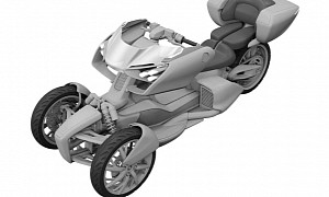 Yamaha’s Hybrid Leaning-Trike Concept Looks Like a Hover Craft