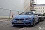 Yas Marina Blue BMW M4 Convertible Spotted for the First Time