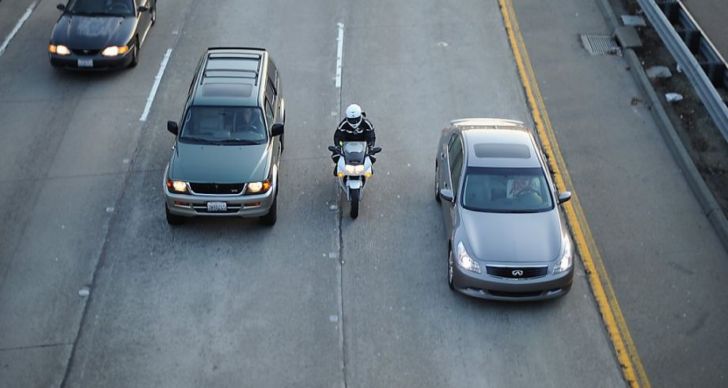 Motorcycle splitting lanes