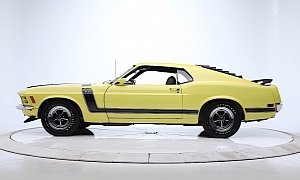 Yellow 1970 Ford Mustang Boss 302 Is Worth Close to $100K