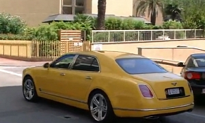 Yellow Bentley Mulsanne Spotted in Monaco