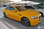 Yellow BMW F10 M5 Is Trendy in Doha