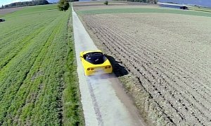 Yellow Corvette Is Used for BASE Jumping, but Not How You’d Think