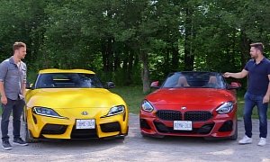 Yellow GR Supra and Red BMW Z4 M40i Get In-Depth Comparison