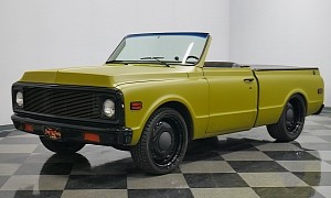 Yellow-Green 1971 Chevrolet C10 Is the Unlikely Pickup Truck Roadster