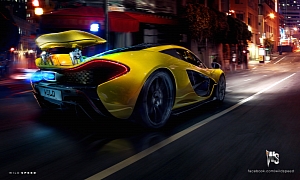 Yellow McLaren P1 Spitting Flames Looks Extreme