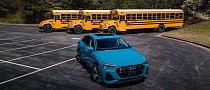 Yellow School Buses Talk With Audi Vehicles Through C-V2X, Protect Kids Better