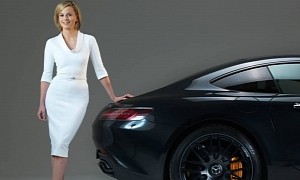 Yes, Susie Wolff Can Drive in Heels, She Says at Mercedes-AMG EQS Event