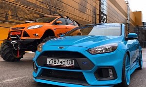 Yes, That's a Focus RS Cabriolet and a Focus Monster Truck