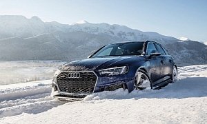 Yes, The 2018 Audi RS4 Avant Can Be Used As A Snowplow Too